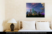 Load image into Gallery viewer, Gallery Wrapped Canvas, Dallas At Dusk
