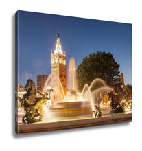 Load image into Gallery viewer, Gallery Wrapped Canvas, Kansas City Missouri Fountain At Country Club Plaza
