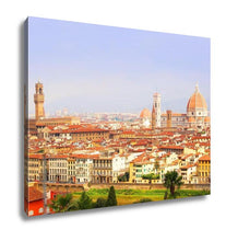 Load image into Gallery viewer, Gallery Wrapped Canvas, Florence View Palazzo Vecchio And Cathedral Of Santa Maria