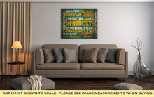 Load image into Gallery viewer, Gallery Wrapped Canvas, Kentucky State Cities List