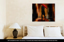 Load image into Gallery viewer, Gallery Wrapped Canvas, Downtown Fantasy Love And Romance Greeting Card Or Wall Art Illustration
