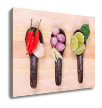 Load image into Gallery viewer, Gallery Wrapped Canvas, Spicy Thai Food Ingredients