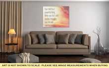Load image into Gallery viewer, Gallery Wrapped Canvas, Inspirational Typographic Quote Your Mind Is A Powerful Thing When You Fill It