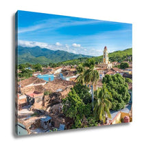 Load image into Gallery viewer, Gallery Wrapped Canvas, Cuba Tourism Trinidad Vintage Landmark