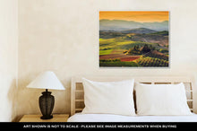 Load image into Gallery viewer, Gallery Wrapped Canvas, Tuscany Landscape At Sunrise Typical For The Region Tuscan Farm House Hills