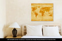 Load image into Gallery viewer, Gallery Wrapped Canvas, Old World Map Vintage Antique