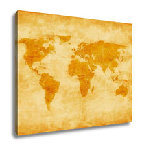 Load image into Gallery viewer, Gallery Wrapped Canvas, Old World Map Vintage Antique