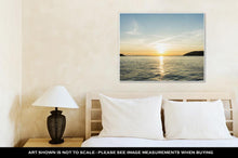 Load image into Gallery viewer, Gallery Wrapped Canvas, Sunrise Sunset At Sea Wallpaper