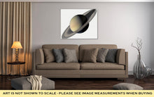 Load image into Gallery viewer, Gallery Wrapped Canvas, Solar System Saturn Isolated Planet White