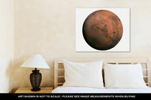 Load image into Gallery viewer, Gallery Wrapped Canvas, Solar System Mars Isolated Planet On White