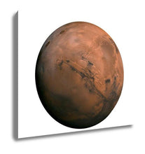 Load image into Gallery viewer, Gallery Wrapped Canvas, Solar System Mars Isolated Planet On White
