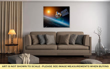 Load image into Gallery viewer, Gallery Wrapped Canvas, Space Satellite Orbiting The Earth On A Star Sun Elements Of This Image