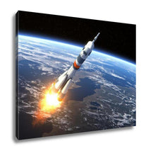 Load image into Gallery viewer, Gallery Wrapped Canvas, Carrier Rocket Soyuzfg Launching