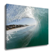 Load image into Gallery viewer, Gallery Wrapped Canvas, Ocean Wave Blue Hollow