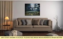 Load image into Gallery viewer, Gallery Wrapped Canvas, Airplane Passing Over Bangkok Bangkok Cityscape Business District Bangkok