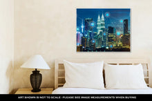 Load image into Gallery viewer, Gallery Wrapped Canvas, Smart City And Wireless Communication Network Abstract Image Visual Internet Of