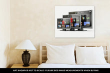 Load image into Gallery viewer, Gallery Wrapped Canvas, Smart Tv Flat Screen Lcd Or Plasma With Web Interfacedigital Br