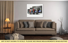 Load image into Gallery viewer, Gallery Wrapped Canvas, Smart Tv Flat Screen Lcd Or Plasma With Web Interfacedigital Br