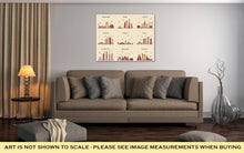 Load image into Gallery viewer, Gallery Wrapped Canvas, Dubai Arabian Peninsulskylines Line Art Style