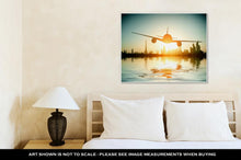 Load image into Gallery viewer, Gallery Wrapped Canvas, Dubai Plane Flies On Beautiful Beach Se United Arab Emirates