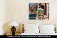 Load image into Gallery viewer, Gallery Wrapped Canvas, Amazing Colorful Dubai Marinskyline Water Canal Expensive Yachts