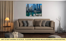 Load image into Gallery viewer, Gallery Wrapped Canvas, Dubai Marina At Night In United Arab Emirates