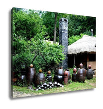 Load image into Gallery viewer, Gallery Wrapped Canvas, Korean Village In Summer By Eyes Of Tourist