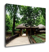Load image into Gallery viewer, Gallery Wrapped Canvas, Korean Village In Summer By Eyes Of Tourist