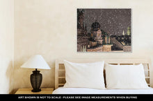 Load image into Gallery viewer, Gallery Wrapped Canvas, Vienna Rooftops Cityscape With Snow