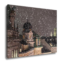Load image into Gallery viewer, Gallery Wrapped Canvas, Vienna Rooftops Cityscape With Snow