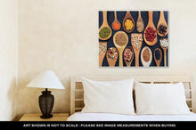 Load image into Gallery viewer, Gallery Wrapped Canvas, Various Legumes In Wooden Spoons
