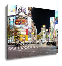 Load image into Gallery viewer, Gallery Wrapped Canvas, Tokyo Japan March 29 2016 Shibuya Crossing At Night Crowds Of People At Shibuya