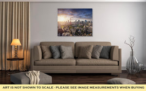 Gallery Wrapped Canvas, Amazing View To Tokyo City Center At Sunset