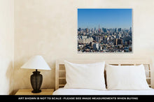 Load image into Gallery viewer, Gallery Wrapped Canvas, Blue Sky Panoramic View Over Downtown Tokyo
