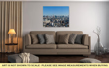 Load image into Gallery viewer, Gallery Wrapped Canvas, Blue Sky Panoramic View Over Downtown Tokyo