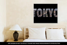 Load image into Gallery viewer, Gallery Wrapped Canvas, Tokyo Text Travel Word