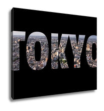 Load image into Gallery viewer, Gallery Wrapped Canvas, Tokyo Text Travel Word