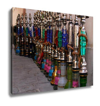 Load image into Gallery viewer, Gallery Wrapped Canvas, Hookahs Water Pipes In SoUK Wakif In Doha Qatar