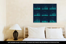 Load image into Gallery viewer, Gallery Wrapped Canvas, Arabian Peninsula Skylines Line Art Style