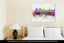 Load image into Gallery viewer, Gallery Wrapped Canvas, Chennai Skyline In Watercolor