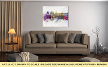 Load image into Gallery viewer, Gallery Wrapped Canvas, Chennai Skyline In Watercolor