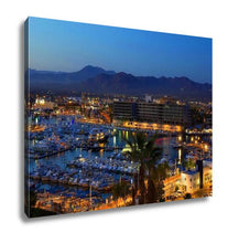 Load image into Gallery viewer, Gallery Wrapped Canvas, Los Cabos Cabo San Lucas Mexico Night View Of City And Marina