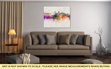 Load image into Gallery viewer, Gallery Wrapped Canvas, Mexico City V2 Skyline In Watercolor