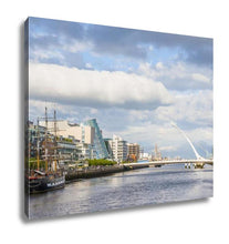 Load image into Gallery viewer, Gallery Wrapped Canvas, Liffey River In Dublin
