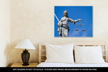 Load image into Gallery viewer, Gallery Wrapped Canvas, Statue Of Lady Justice At Dublin Castle In Dublin Ireland