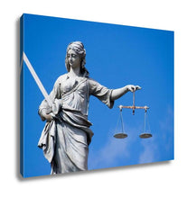 Load image into Gallery viewer, Gallery Wrapped Canvas, Statue Of Lady Justice At Dublin Castle In Dublin Ireland