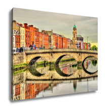 Load image into Gallery viewer, Gallery Wrapped Canvas, View Of Mellows Bridge In Dublin Ireland