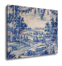 Load image into Gallery viewer, Gallery Wrapped Canvas, Traditional Tiles Azulejos Lisbon Portugal
