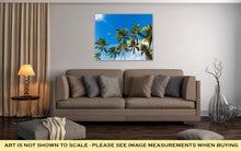 Load image into Gallery viewer, Gallery Wrapped Canvas, Tropical Palm Trees In The Blue Sunny Sky