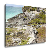 Load image into Gallery viewer, Gallery Wrapped Canvas, Ancient Ruins Of Tulum Fortress Yucatan Mexico